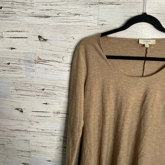 Umgee  brown dress swing long sleeve size small mini - Picture 3 of 9